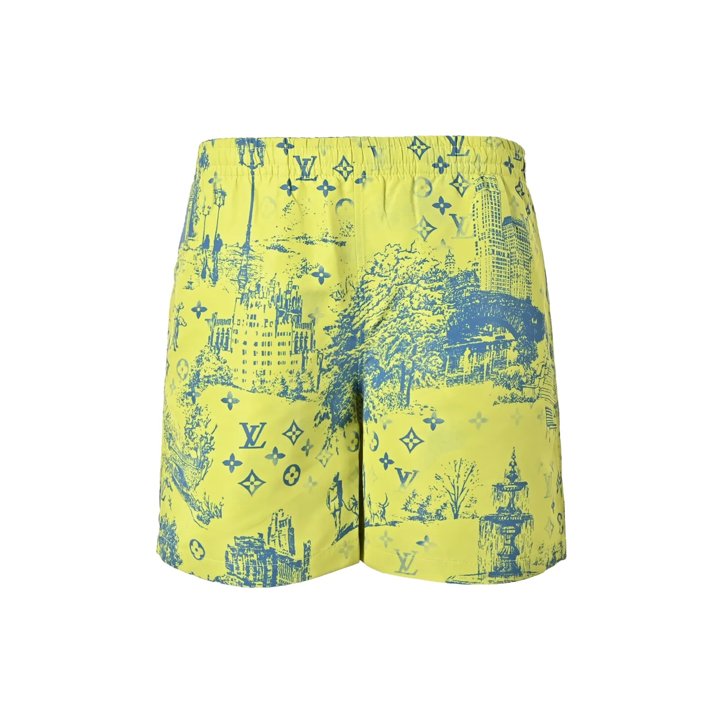 Louis Vuitton/Louis Vuitton City Park Mulberry Silk Suit Shorts